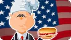 Bush hot dog